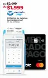 Oferta de Kit Lector de Tarjetas Bancarias Mercado Pago Point Smart / Inalámbrico / Blanco por $1999 en Office Depot