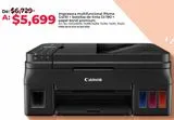 Oferta de Impresora Multifuncional Canon Pixma G4110 / Tinta continua / Color / WiFi / USB por $5699 en Office Depot