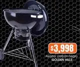 Oferta de Asador carbón negro Golden Hills por $3998 en Fresko