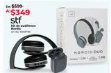 Oferta de Kit de audífonos Nordic  por $349 en Office Depot