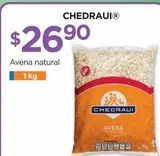 Oferta de Avena natural Chedraui 1kg por $26.9 en Chedraui