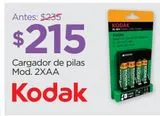 Oferta de Cargador de pilas Kodak por $215 en Chedraui