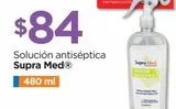 Oferta de Solución antiséptica Supra Med 480ml por $84 en Chedraui