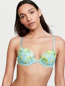 Oferta de Lightly-Lined Lemon Embroidery Demi Bra por $475.5 en Victoria's Secret