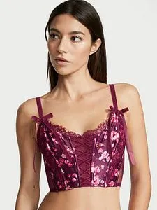 Oferta de Unlined Lace-Up Corset Top por $475.5 en Victoria's Secret