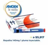 Oferta de Repatha 140mg 1 pluma inyectable  por $5917 en Farmacia San Pablo