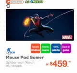 Oferta de Mouse Pad Gamer Spiderman Xtech / Tela por $459 en RadioShack