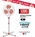Oferta de Ventilador Home Line ZX10-C por $390 en Chedraui