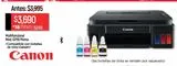 Oferta de Multifuncional Canon G2110 Negro Pixma por $3690 en Chedraui