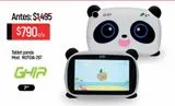Oferta de Tablet Ghia NOTGHIA-267 7" Panda por $790 en Chedraui