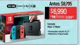 Oferta de Consola Nintendo Switch 1.1 Neon por $6990 en Chedraui