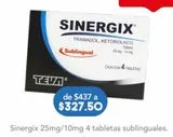 Oferta de Sinergix Sublingual 4 Tabletas Caja por $327.5 en Farmacia San Pablo