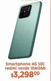 Oferta de Smartphone 4G 10C redmi verde Xiaomi por $3298 en La Comer