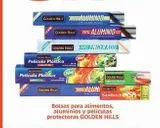 Oferta de Bolsas para alimentos, aluminios y peliculas protectoras Golden Hills en La Comer