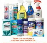 Oferta de Aerosoles y toallitas para desinfectar en Fresko