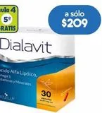 Oferta de Dialavit Omega 3, Vitaminas Y Minerales por $209 en Farmacia San Pablo