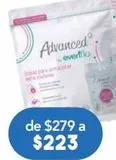 Oferta de EVENFLO ADVANCED BOLSA LECHE 5OZ C/25PZS por $223 en Farmacia San Pablo