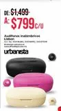Oferta de Audífonos Inalámbricos Lisbon Urbanista  por $799 en Office Depot