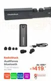 Oferta de Audífonos Bluetooth RadioShack IK20529G True Wireless / In ear / Negro por $419.3 en RadioShack