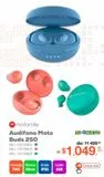 Oferta de Audífonos Inalámbricos Buds 250 Motorola Azul por $1049.3 en RadioShack