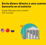 Oferta de Western Union | Envía dinero directo desde 118$ pesos | 28/4/2022 - 30/6/2022